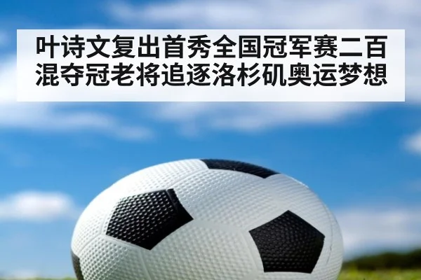 叶诗文复出首秀全国冠军赛二百混夺冠老将追逐洛杉矶奥运梦想